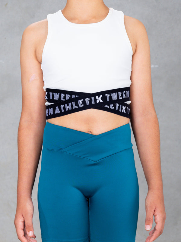 Girls High-Waist Bike Shorts – Ashley — alternate view
