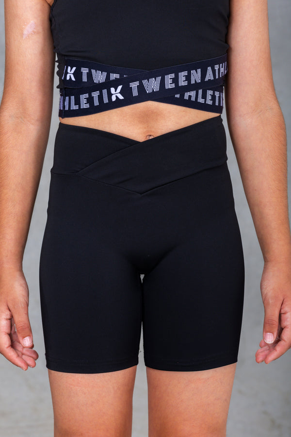 Girls High-Waist Bike Shorts